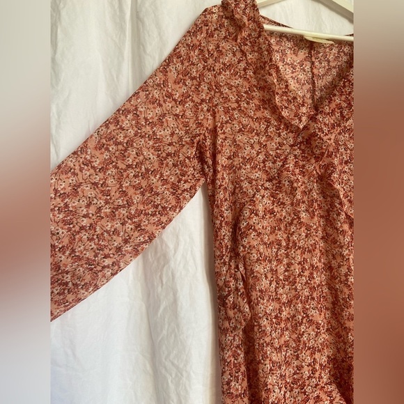 Maeve Sirena Floral Print Midi Dress Boho Anthropology Size Medium - Picture 3 of 10